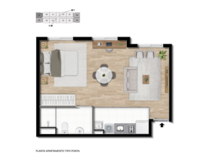 Planta Tipo Canto Loft